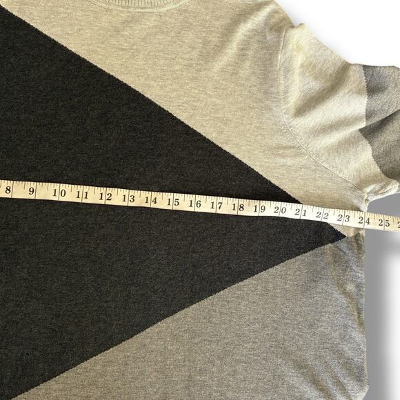 NWT Chico’s Sweater Sz 4 (2X) ColorBlock Mystic Heather Mock Neck Long Sleeve - Picture 6 of 7